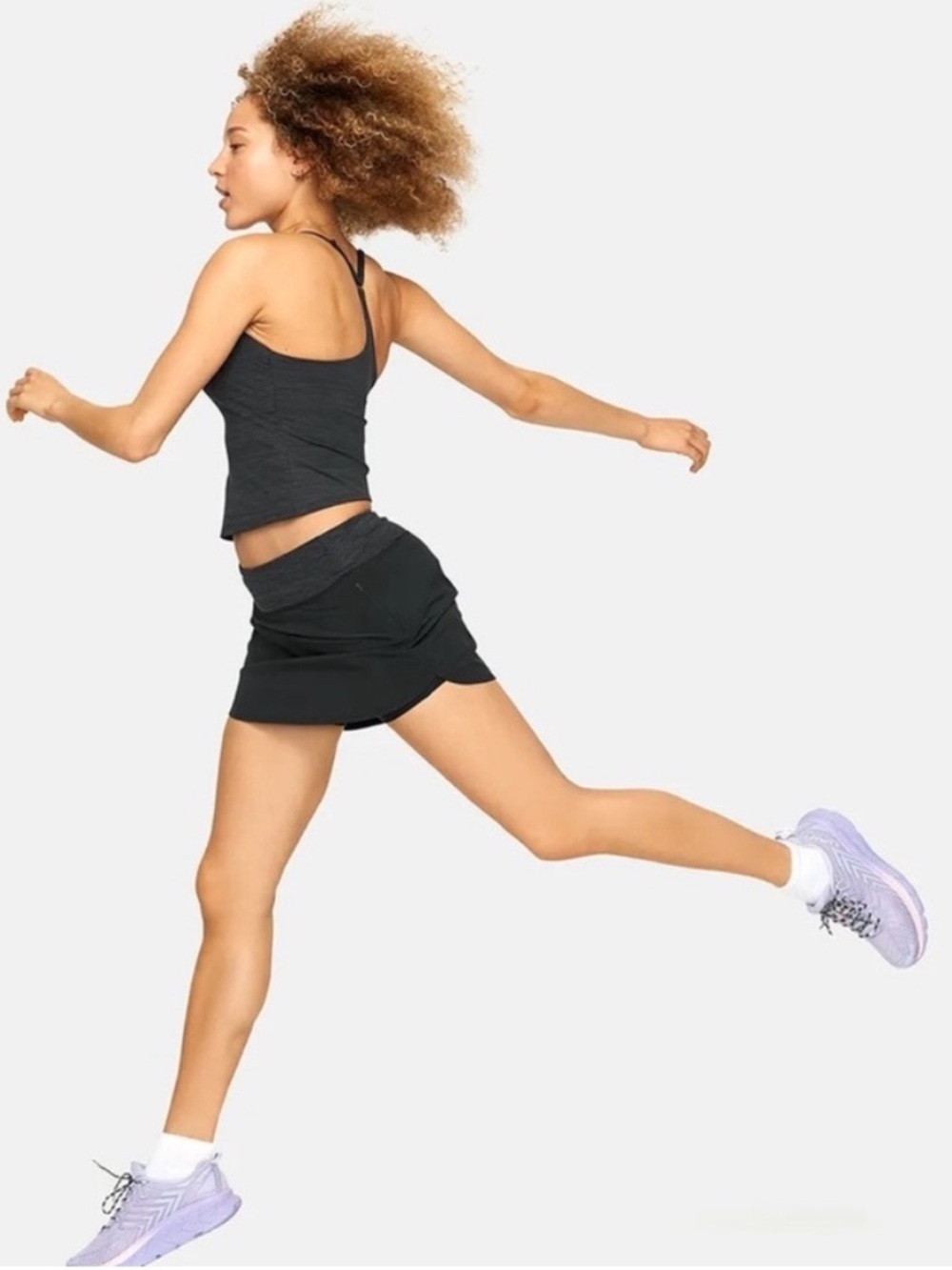 🌻NEW w/tag Outdoor Voices Hudson Skort Black Athletic Tennis Running Golf XXS